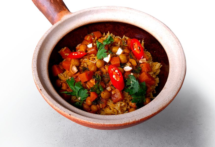 BIRYANI CON CECI E ZUCCA