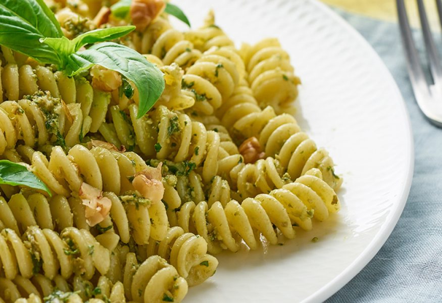 Fusilli ricotta e noci