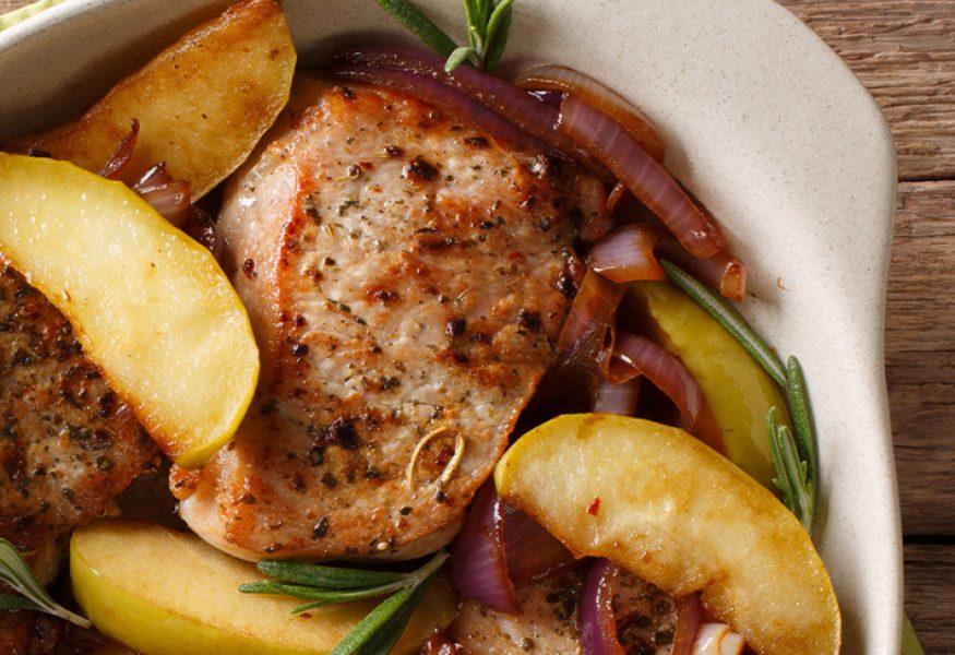 Lonza di maiale alle mele