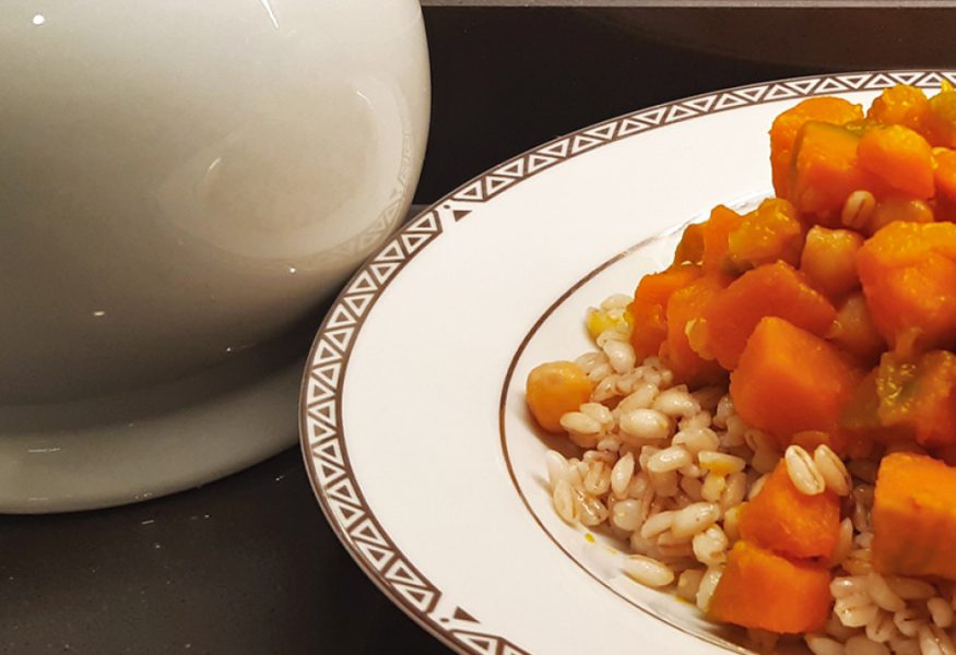 Orzotto con ceci e zucca