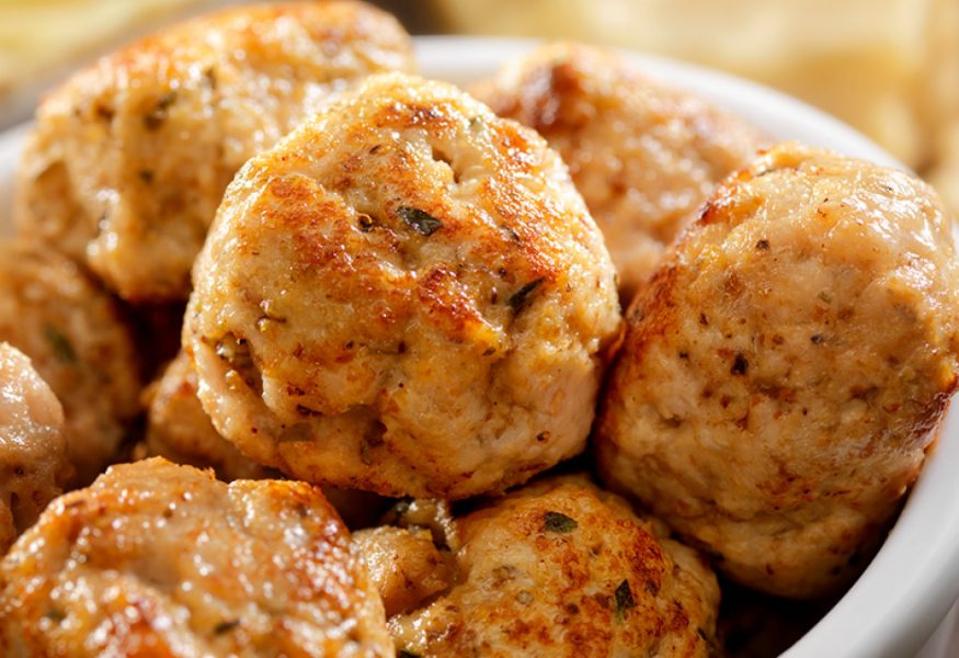 Polpettine di pollo e castagne