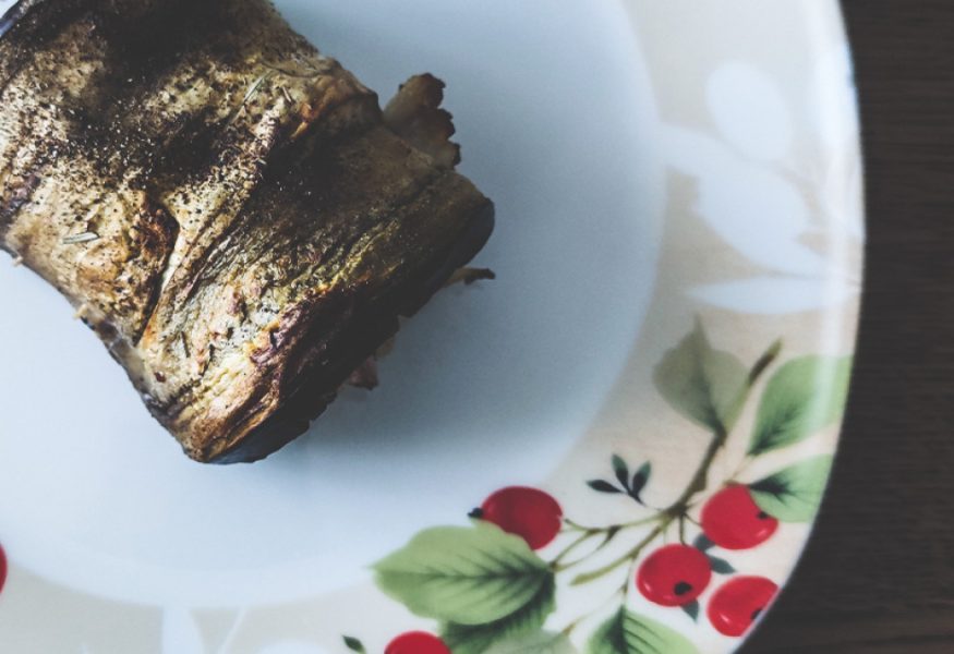 Rollè di melanzana e pesce spada al rosmarino