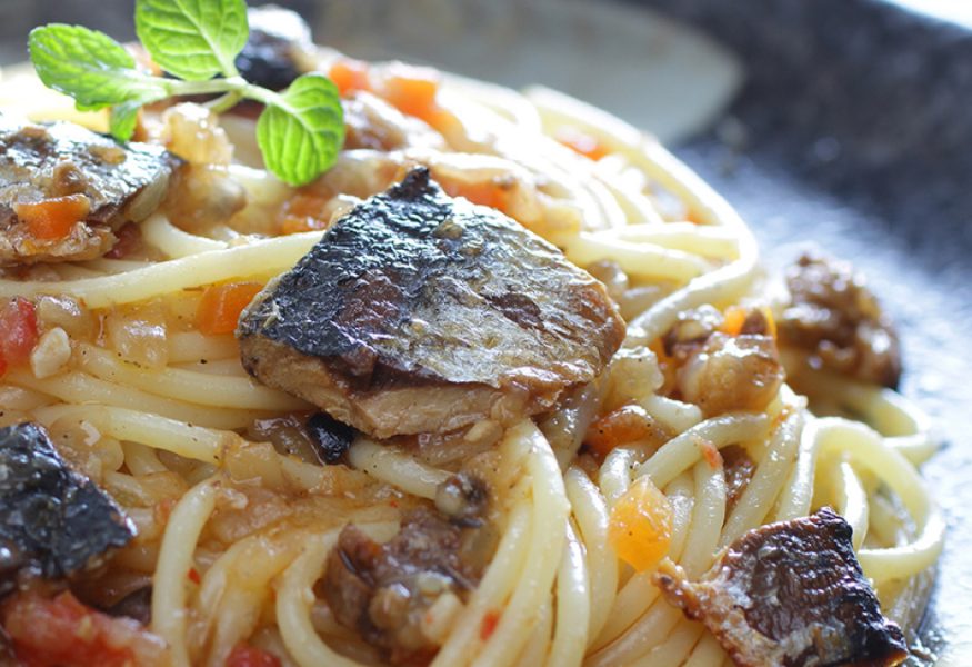 Spaghetti con sarde e finocchietto