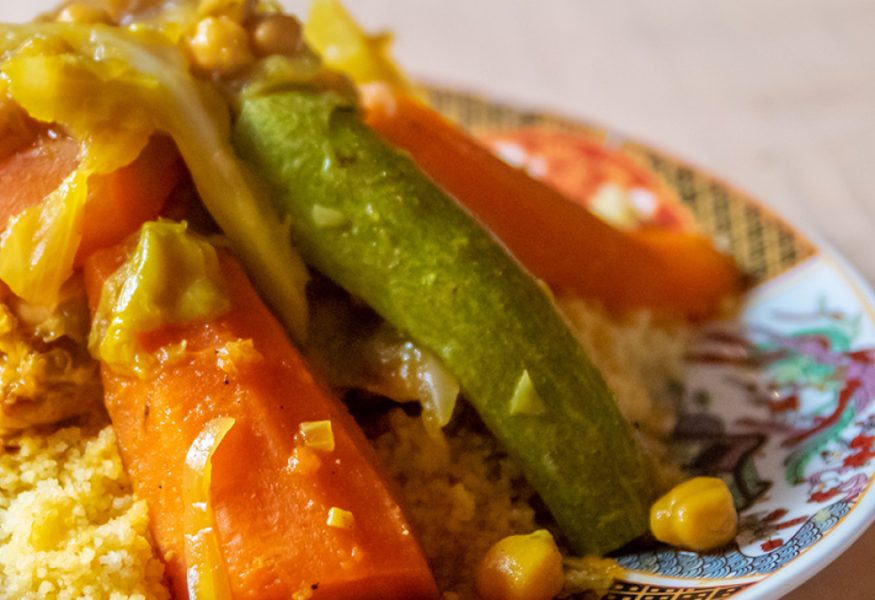 Tajine di tuberi e ceci
