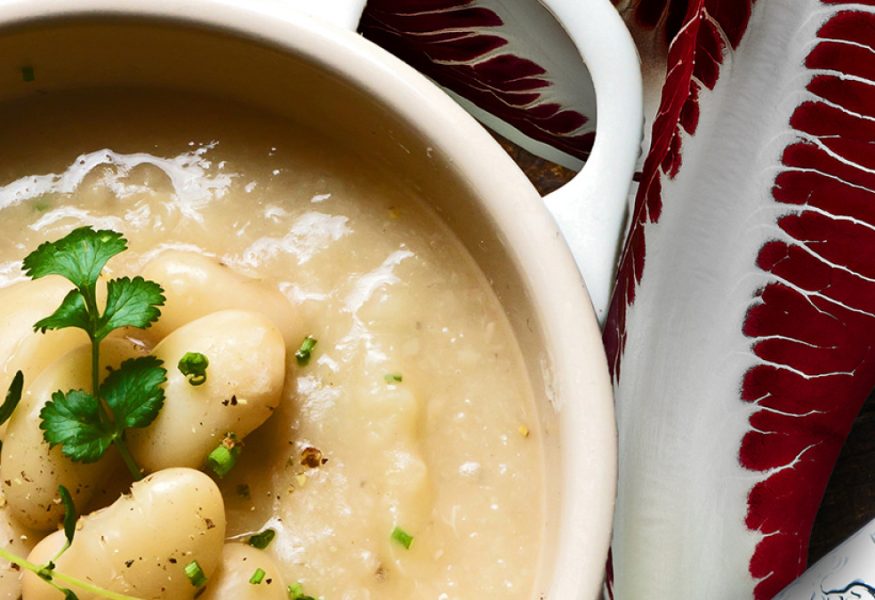 Vellutata di cannellini e radicchio